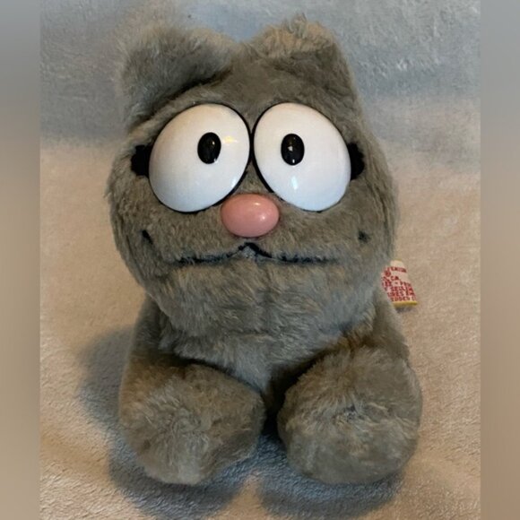 VTG Garfield Nermal 1983 Cat Grey Stuffed Animal Plush United Features Syndicate - Picture 2 of 12